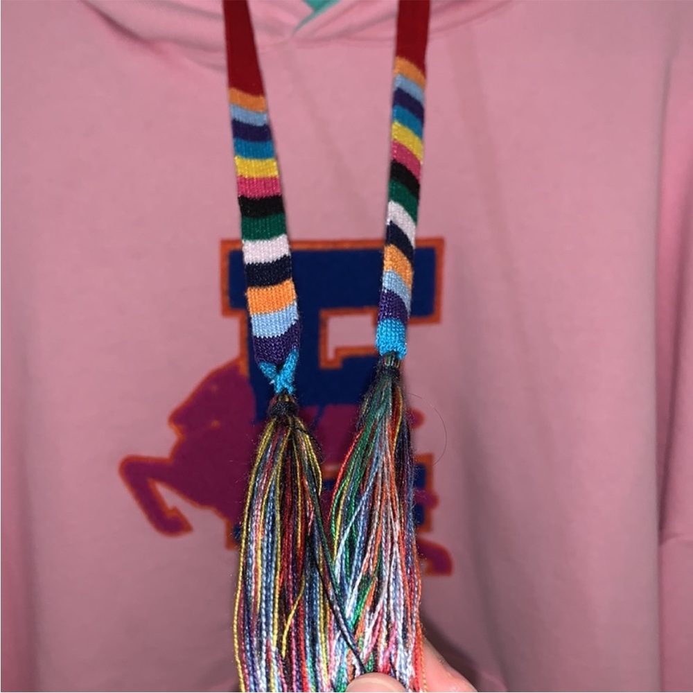 Authentic ETRO colour-block embroidered logo hoodie - Picture 13 of 16